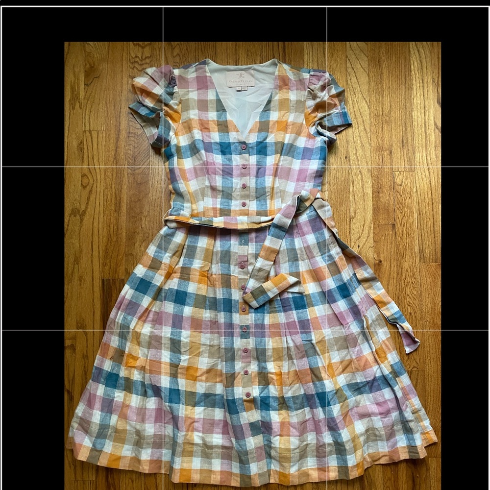 Gal meets glam poppy gingham dress